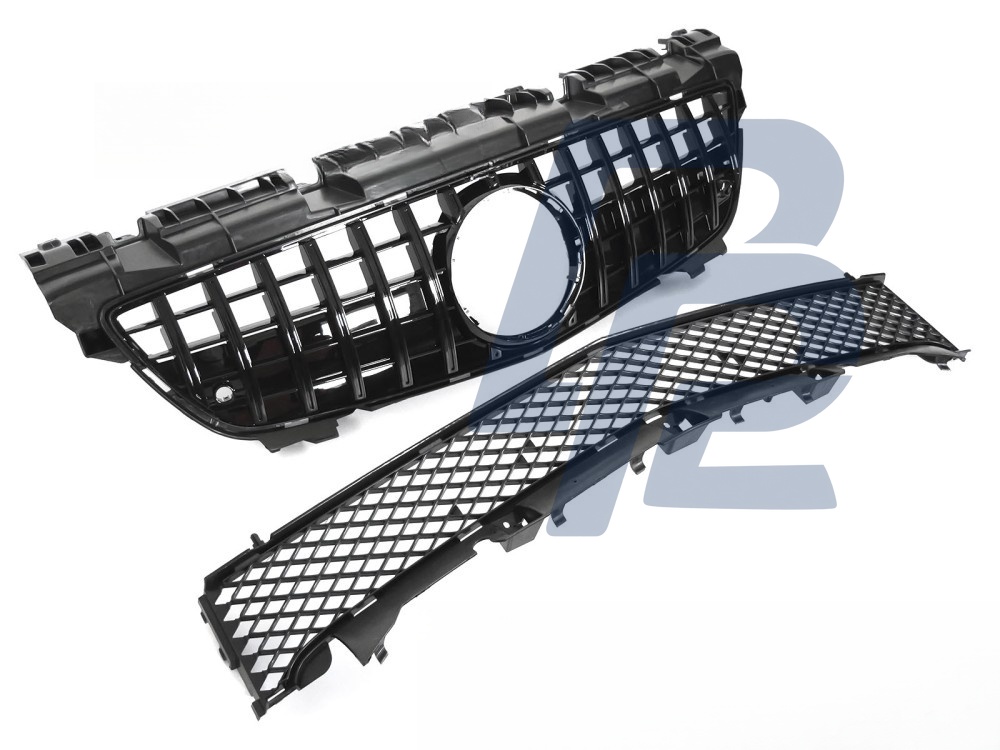 Grille Sport Gloss Black for Mercedes SLK R172 2011–2015 - 3