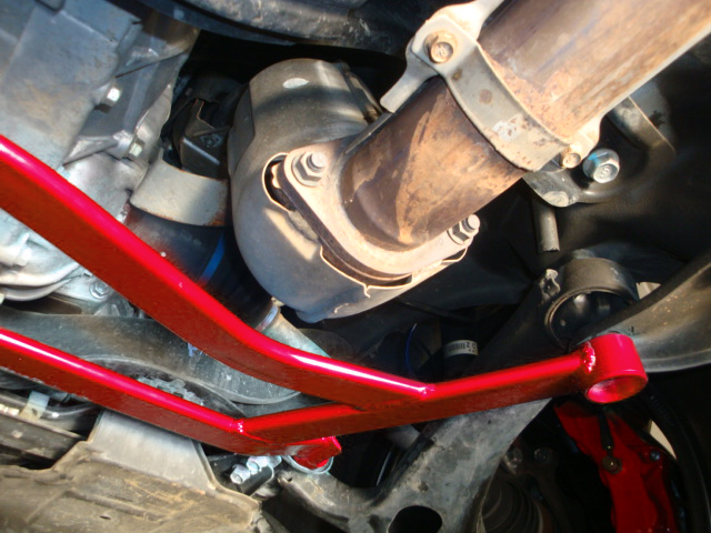 SUBARU IMPREZA WRX/STI 08-10 FRONT LOWER H-BRACE RED [MR] - 3