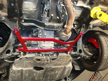 SUBARU IMPREZA WRX/STI 08-10 FRONT LOWER H-BRACE RED [MR]