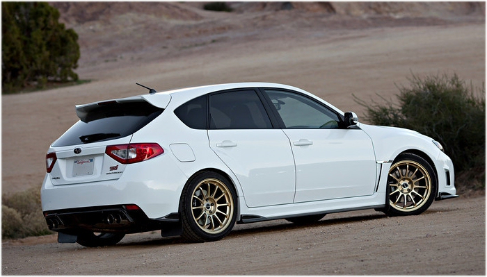 SUBARU IMPREZA WRX/STI HB 08+ STI STYLE REAR SPOILER FRP - 2