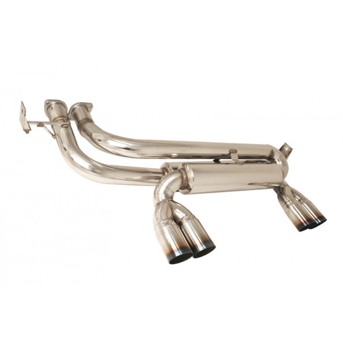 BMW E46 M3 99-05 AXLE BACK DUAL EXHAUST BLUE TIP MANZO USA