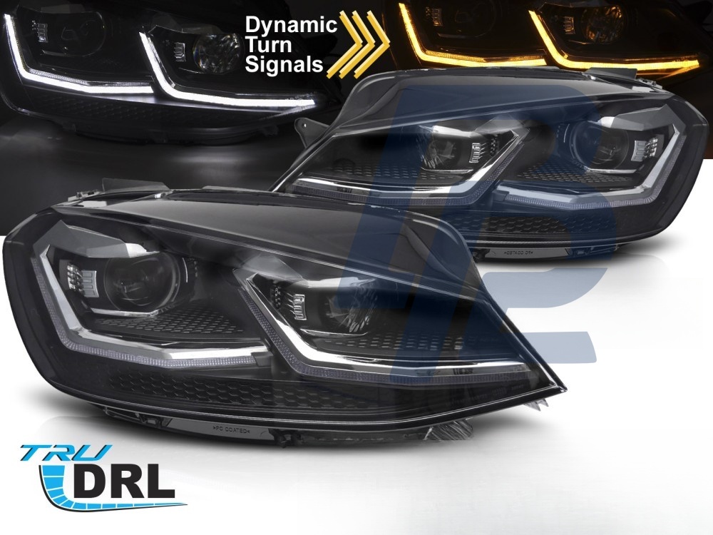 LED Headlights Silver Sequential DRL for VW Golf VII 2017–2019 - 2