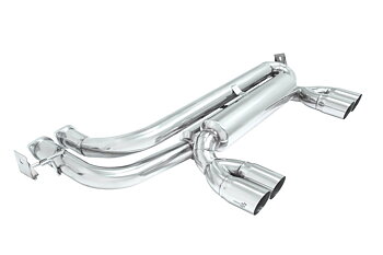 BMW E46 M3 99-05 AXLE BACK DUAL EXHAUST POLISHED TIP MANZO