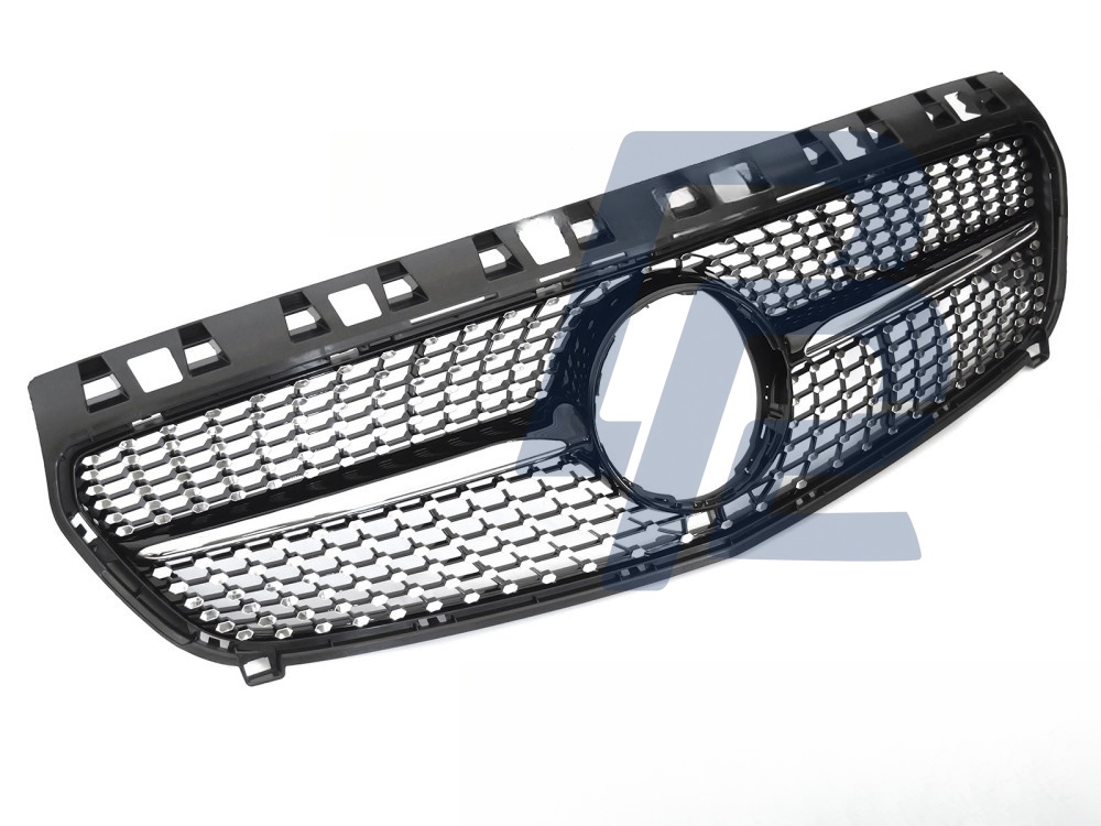 Grille Diamond Black/Chrome for Mercedes W176 2012–2015 - 2