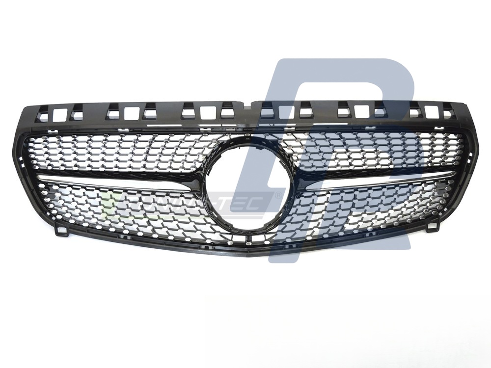 Grille Diamond Black/Chrome for Mercedes W176 2012–2015 - 3