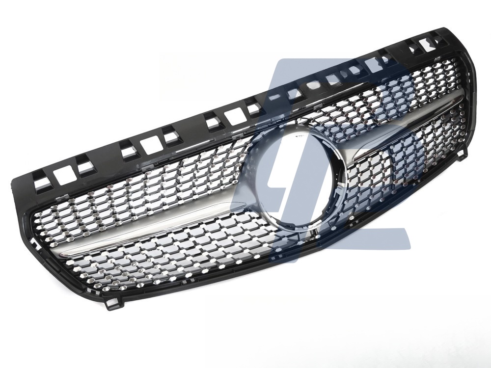 Grille Diamond Silver Chrome for Mercedes W176 2012–2015 - 3