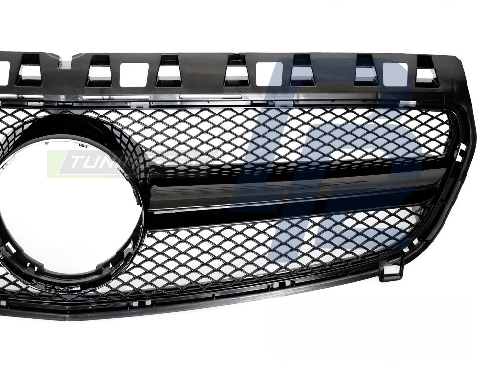 Grille Gloss Black for Mercedes W176 2012–2015 - 4