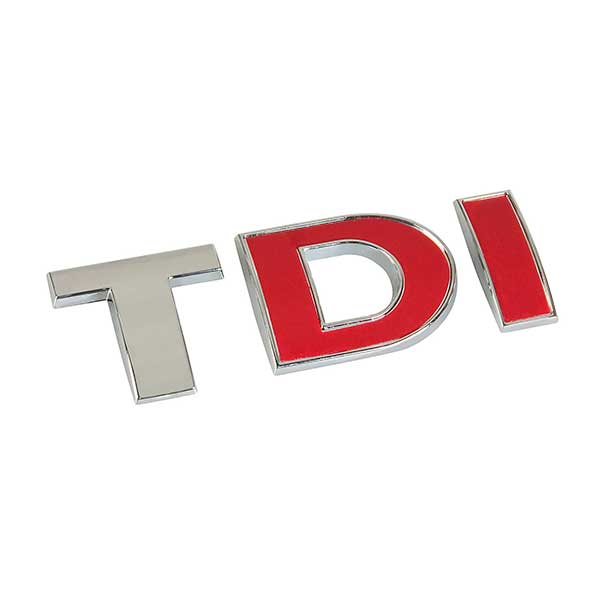 CHROMED 3D EMBLEM, BICOLOUR - TDI