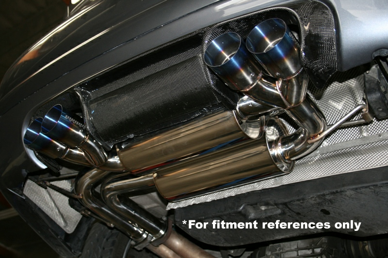 BMW 3 E46 99-05 (INCL M) AXLE BACK DUAL EXHAUST BURNT TIPS - 2
