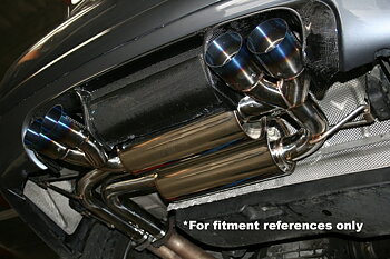 BMW 3 E46 99-05 (INCL M) AXLE BACK DUAL EXHAUST BURNT TIPS