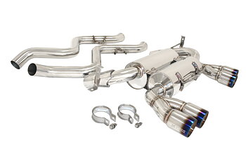 BMW 3 E90 4D 08-11 (INCL M) AXLE BACK DUAL EXHAUST BURNT TIP