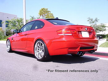 BMW 3 E92 2D 08-11 (INCL M) AXLE BACK DUAL EXHAUST BURNT TIP