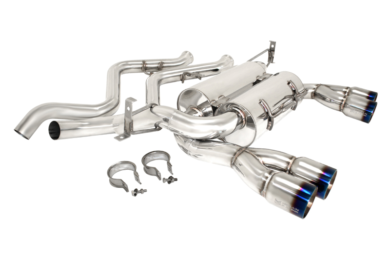 BMW 3 E92 2D 08-11 (INCL M) AXLE BACK DUAL EXHAUST BURNT TIP