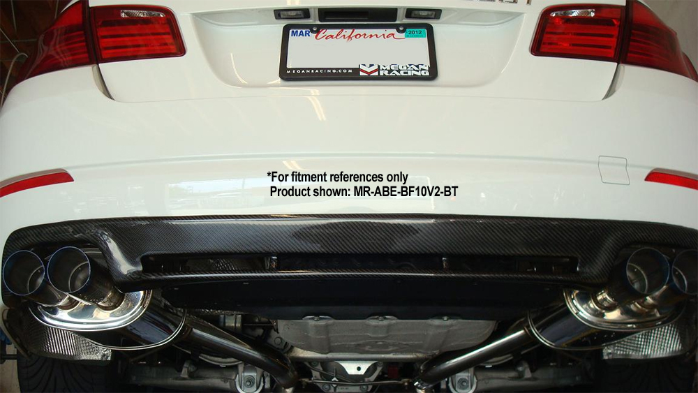 BMW 5 F10 11+ AXLE BACK DUAL EXHAUST BURNT ROLL TIPS [MR] - 3