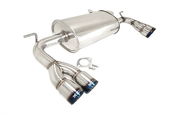 HYUNDAI GENESIS 09+ AXLE BACK DUAL EXHAUST BURNT ROLL TIPS
