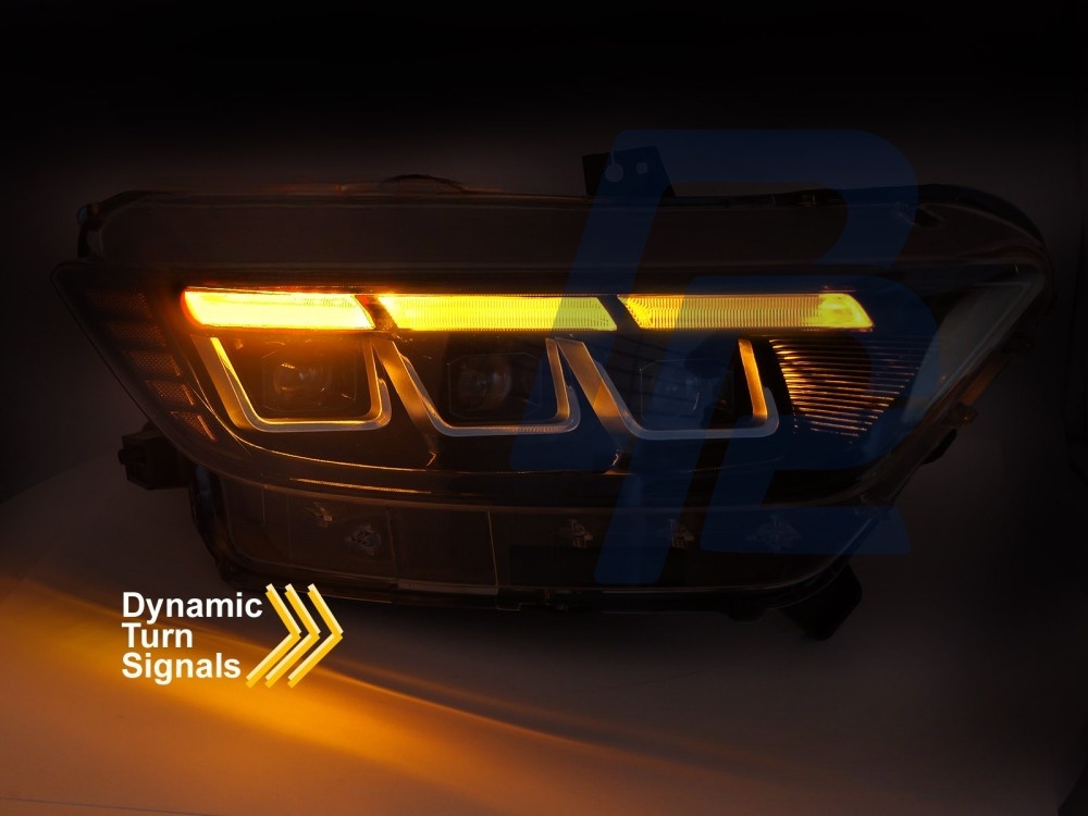 Headlights Full LED Sequential DRL for Ford Mustang 2014–2017 - 4