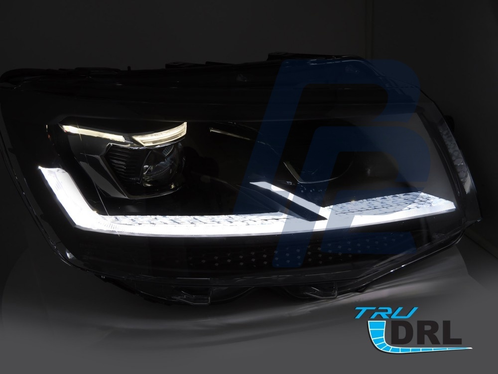 Headlights Full LED Black Sequential DRL for VW T6 2015–2019 - 2