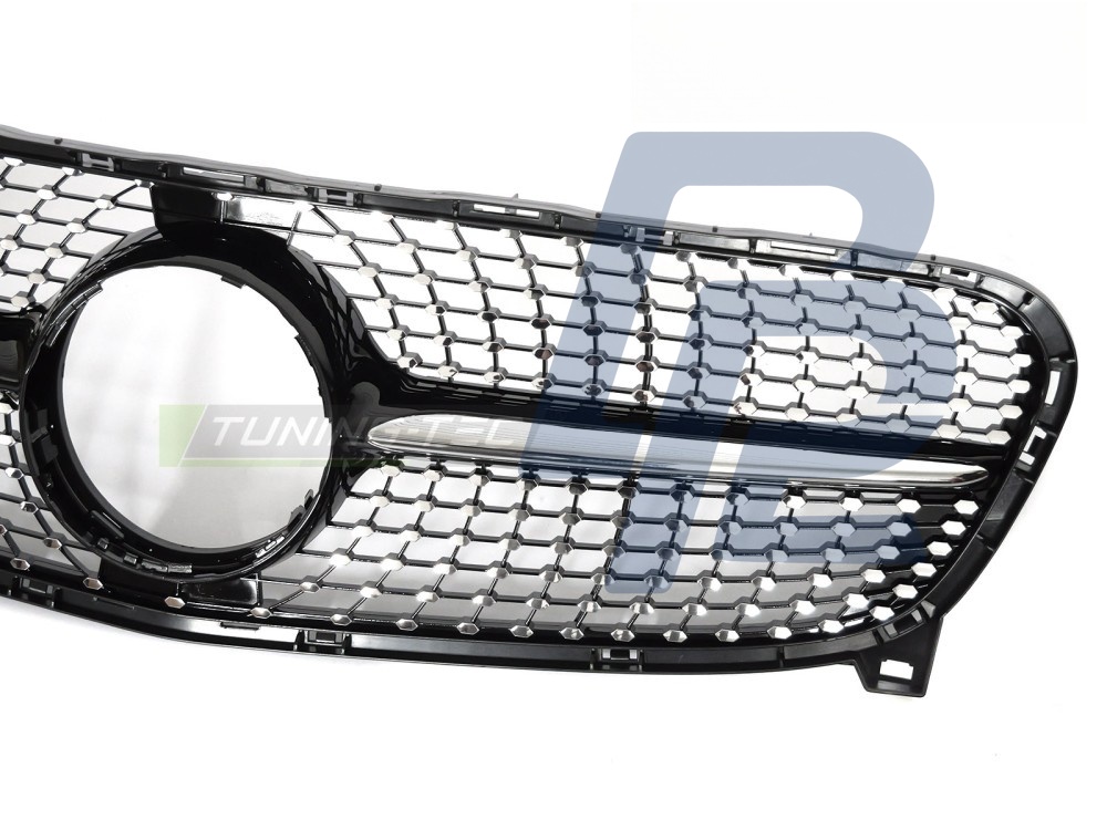 Grille Diamond Black/Chrome for Mercedes GLA X156 2013–2016 - 5