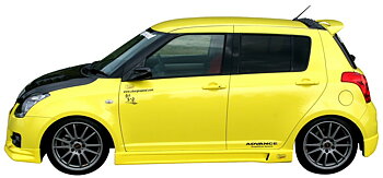 SUZUKI SWIFT 05+ TYPE-1 CHARGESPEED SIDESKIRTS 5-DOORS (SET)