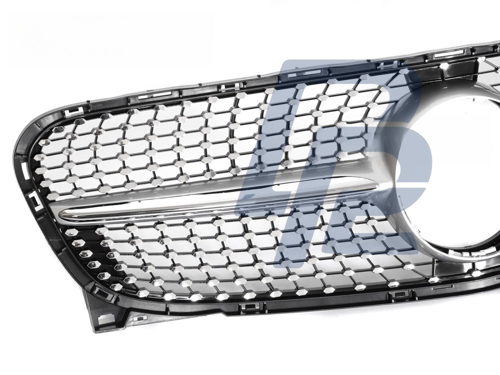 Grille Diamond Silver Chrome for Mercedes GLA X156 2013–2016 - 4