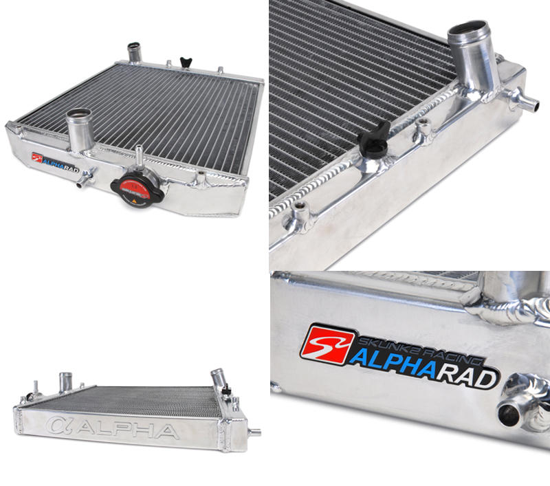 HONDA CIVIC/DELSOL 92-00 ALPHA SERIE ALU RADIATOR SKUNK2 - 3