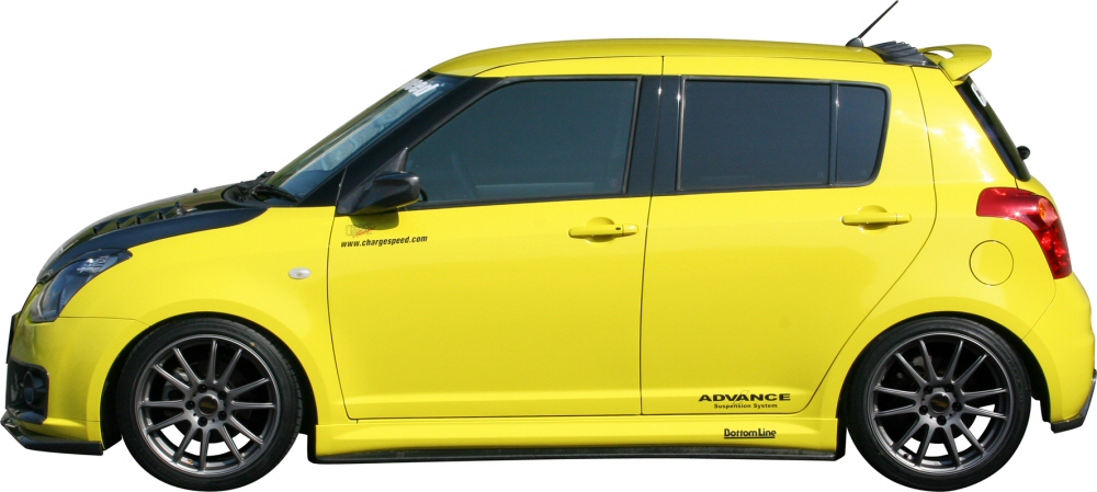 SUZUKI SWIFT II SPORT 05+ CHARGESPEED BOTTOMLINE SIDESKIRTS