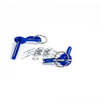 GP-RACE UNIVERSAL HOODPINS / HOODLOCKS ALUMINUM BLUE