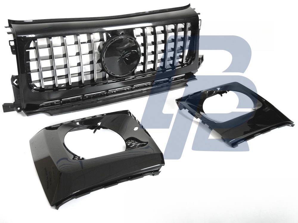 Grille Sport Black/Chrome for Mercedes G-Class W464 2018–2024 - 4