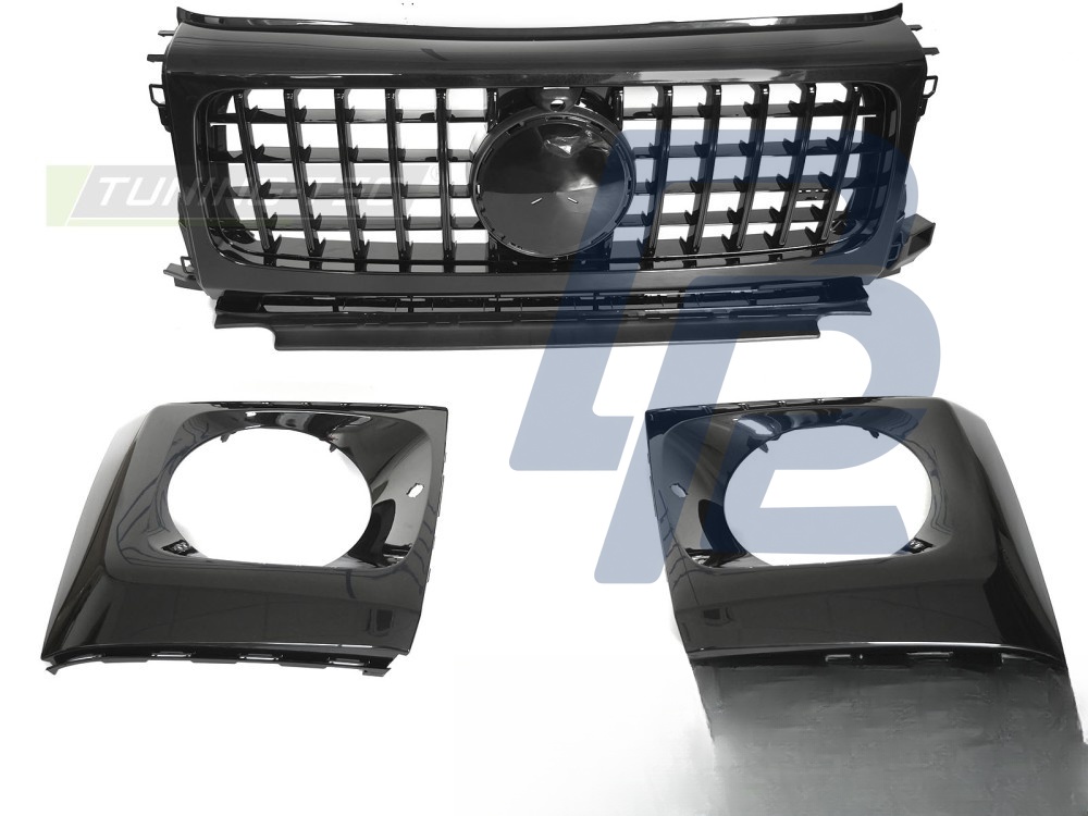 Grille Sport Gloss Black for Mercedes G-Class W464 2018–2024 - 3