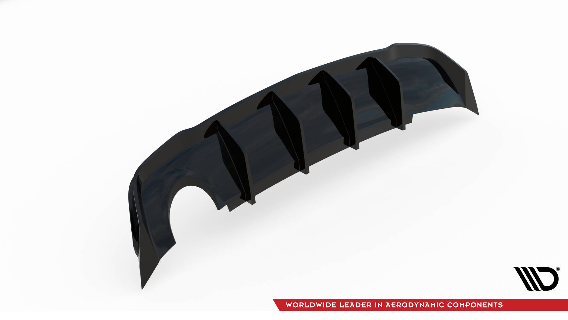 Rear Valance Opel Astra GTC OPC-Line J (Version with single exhaust on one side) - 7