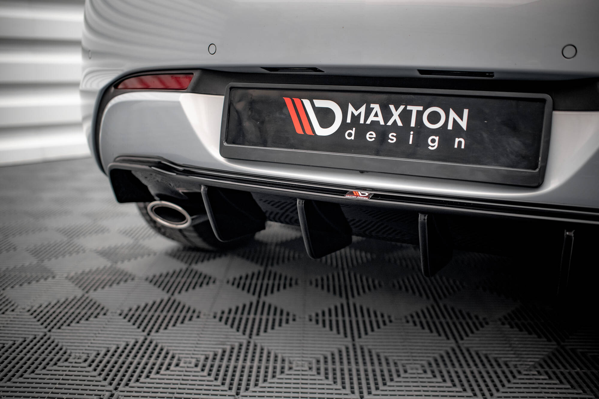 Rear Valance Opel Astra GTC OPC-Line J (Version with single exhaust on one side) - 5