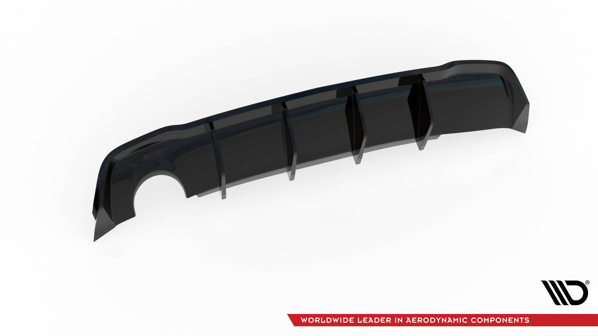 Rear Valance Opel Astra GTC OPC-Line J (Version with single exhaust on one side) - 8