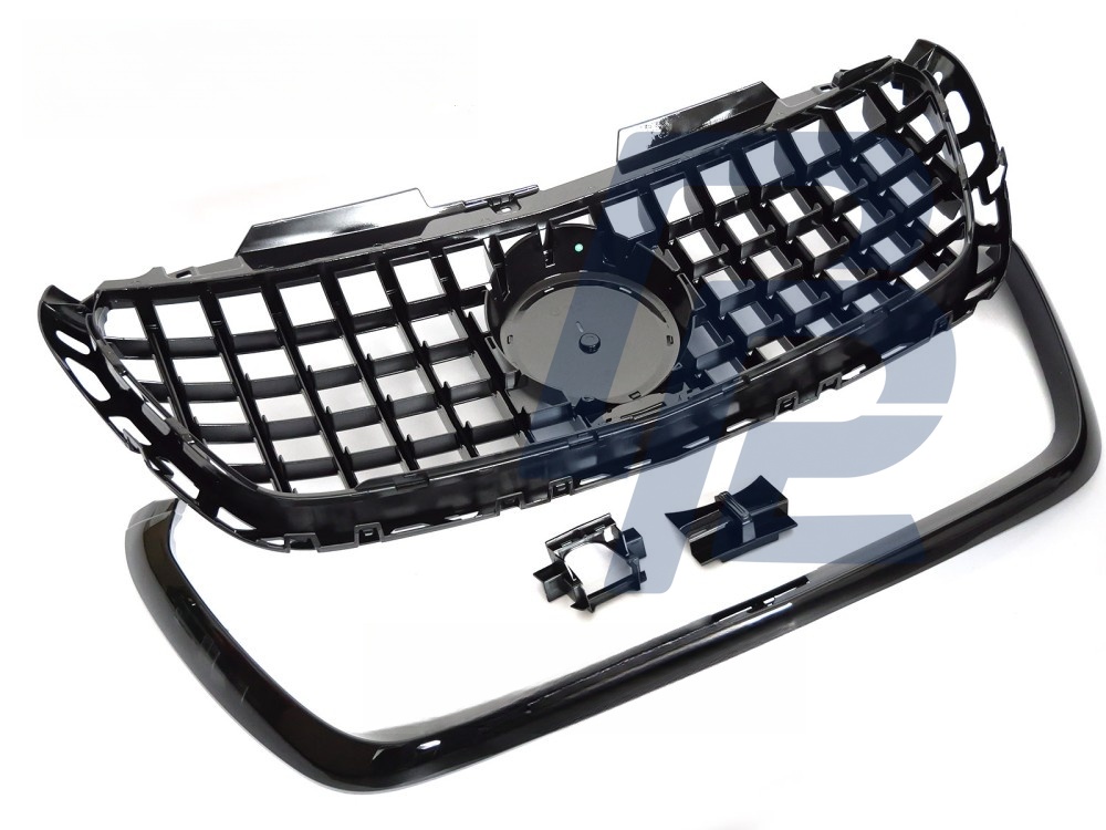 Grille Sport Gloss Black for Mercedes Sprinter W907 2018–2022 - 5