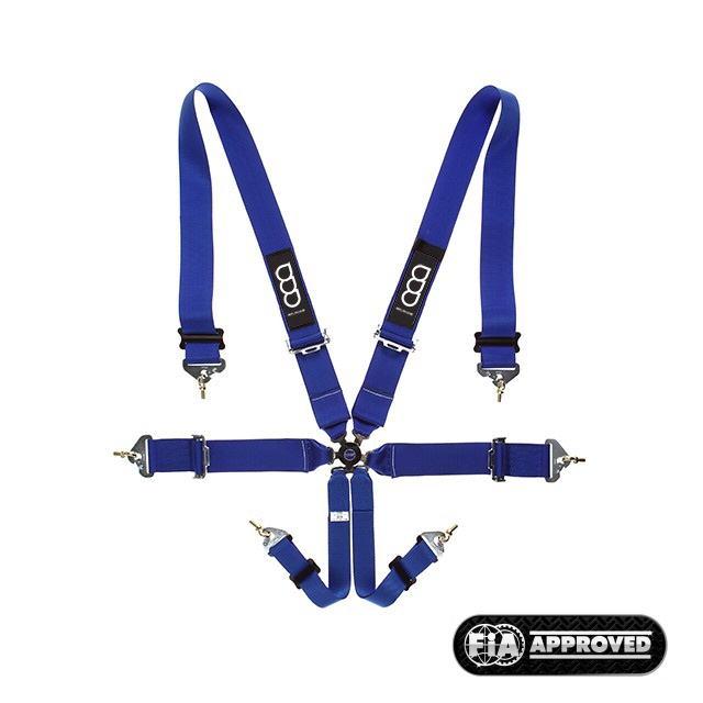 GP-RACE UNIVERSAL 6-POINT HARNESS 3 INCH PRO BLUE