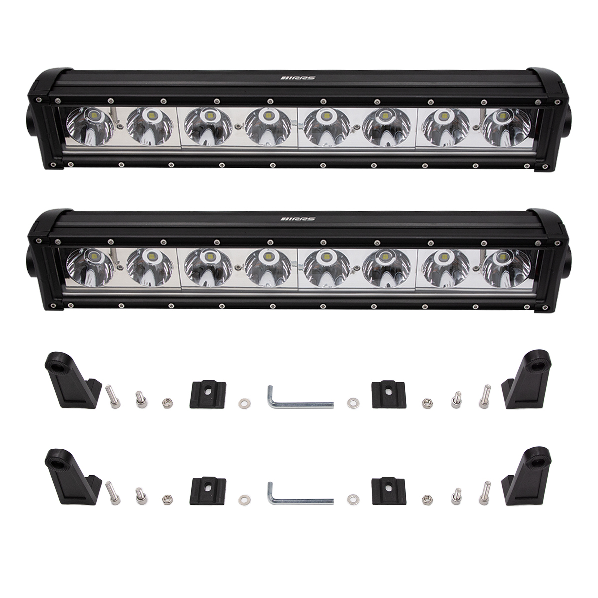 KIT OF 2 RRS 8 LED 160W HEADLIGHT BARS - 2
