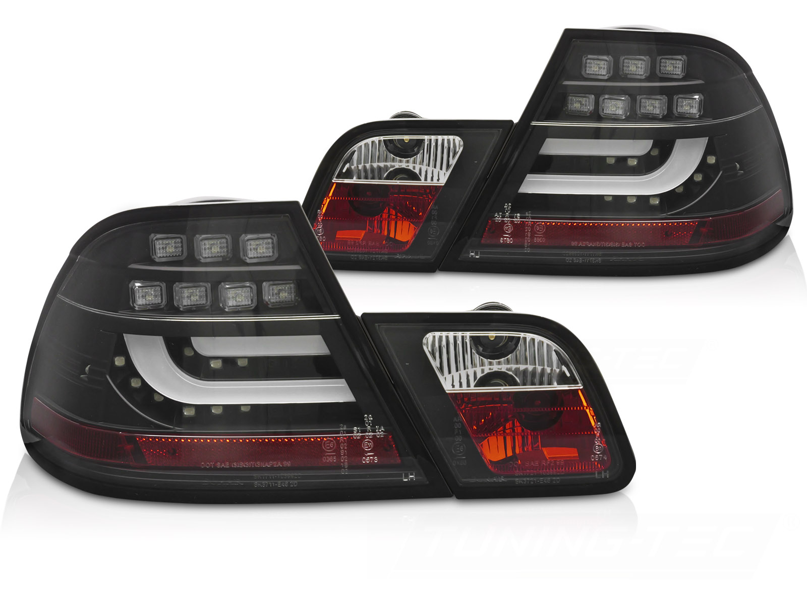 LED-BAKLYKTOR SVART TILL BMW E46 2003-2006 COUPÉ