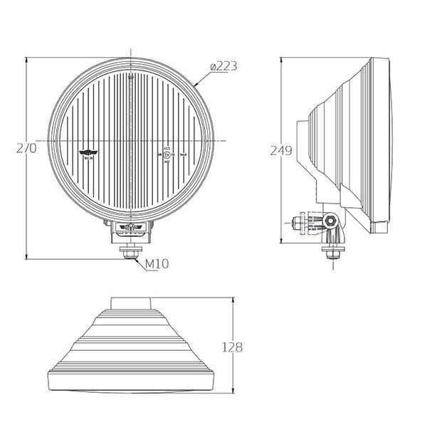 ADDITIONAL 233MM HEAD LIGHT