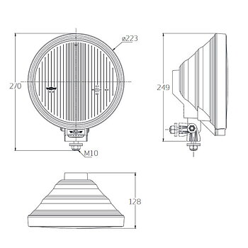 ADDITIONAL 233MM HEAD LIGHT