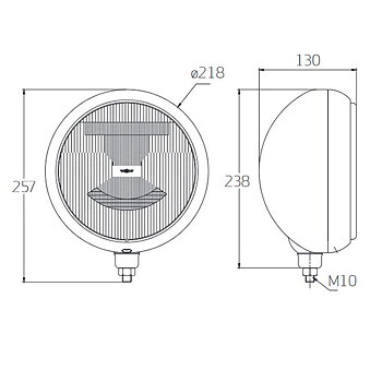 RRS 218MM CHROMATED LIGHT