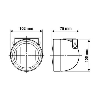 ANTI FOG 102MM H3 LIGHTS (A PAIR)