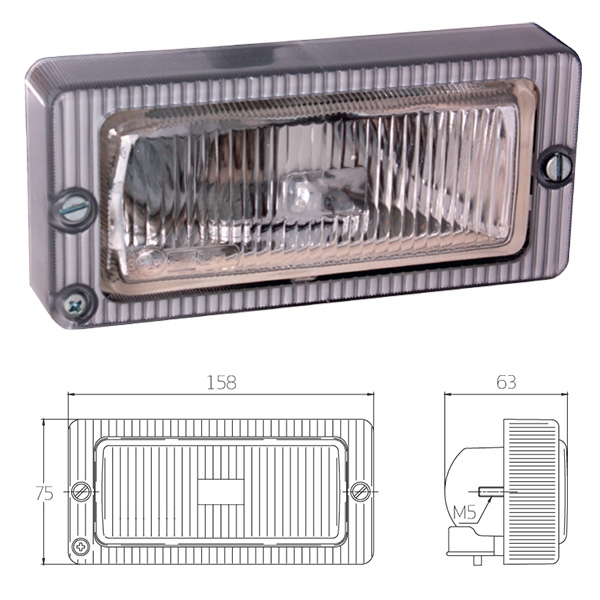 ANTI-FOG LIGHT 309 GTI 158X75MM