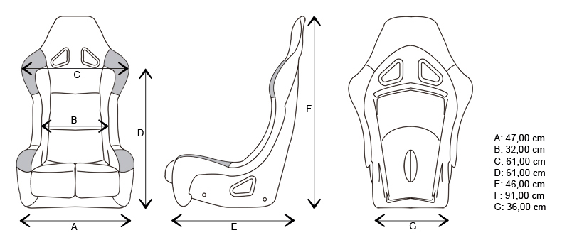 GP-RACE UNIVERSAL RACING BUCKET SEAT PRO LIGHT (INCL FIA) - 5