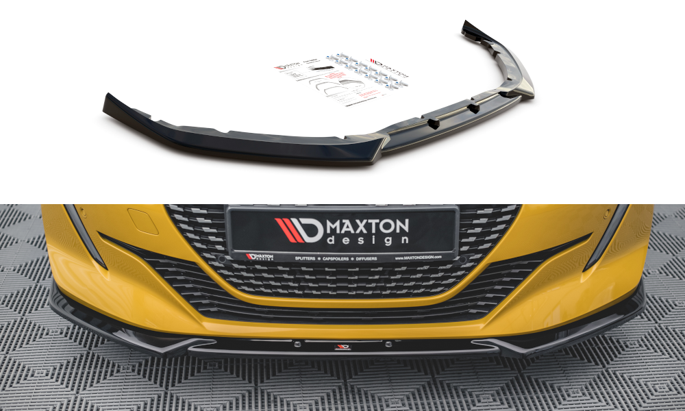 Front Splitter V2 Peugeot 208 MK2 (2019-)
