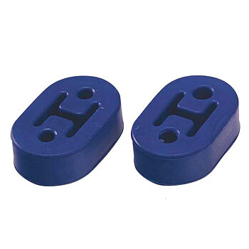 UNIVERSAL EXHAUST RUBBER BLUE 2X1.2MM SET A 2