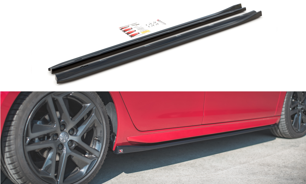 Side Skirts Diffusers Peugeot 308 GT Mk2 Facelift (2017-)