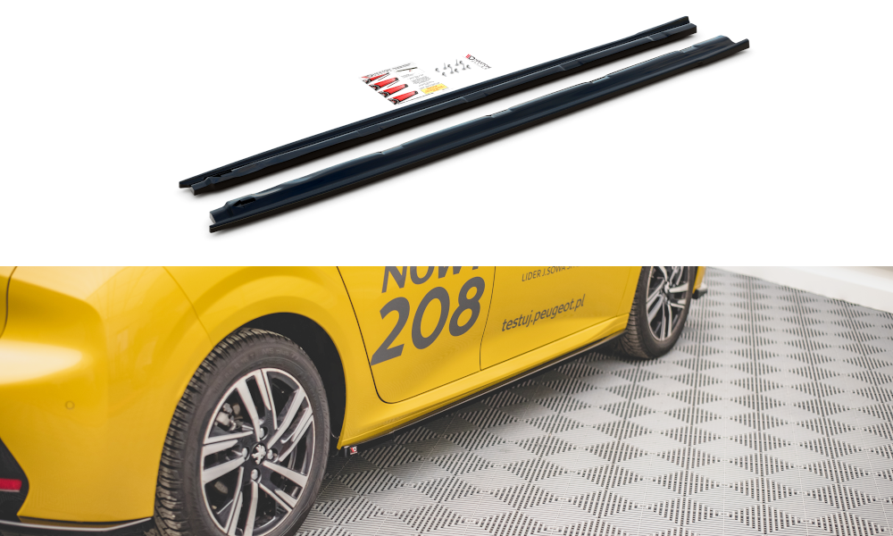 Side Skirts Diffusers Peugeot 208 MK2 (2019-)