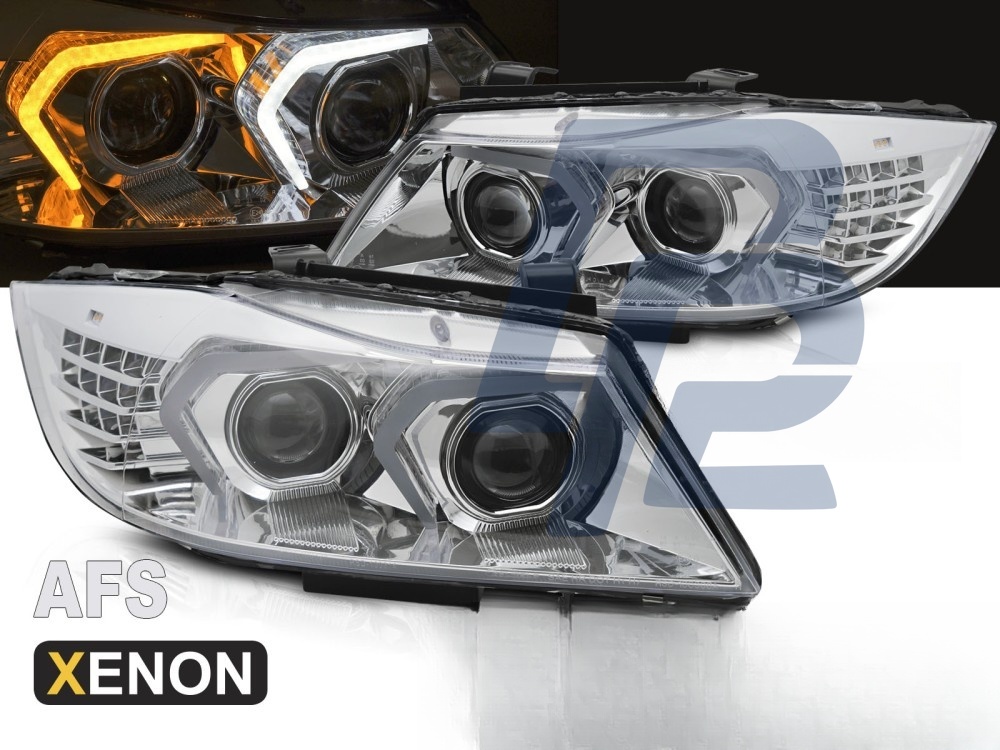 Xenon AFS Headlights LED Chrome for BMW E90 / E91 LCI 2009–2011 - 4