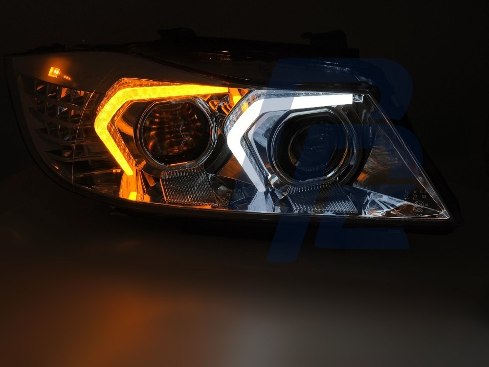 Xenon AFS Headlights LED Chrome for BMW E90 / E91 LCI 2009–2011 - 2