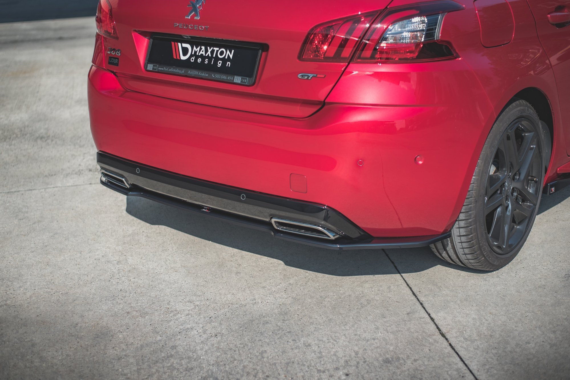 Central Rear Splitter Peugeot 308 GT Mk2 Facelift - 3