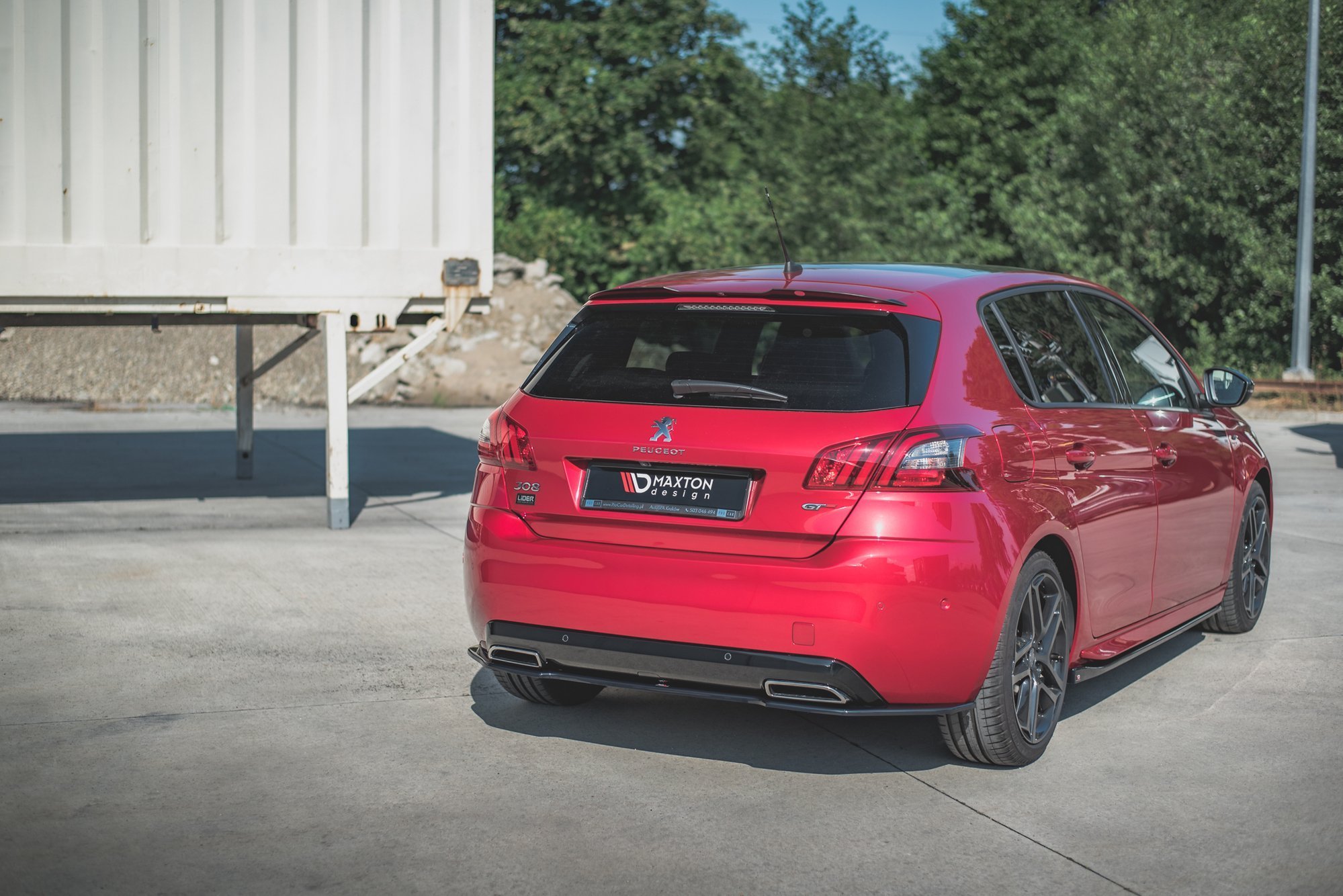 Central Rear Splitter Peugeot 308 GT Mk2 Facelift - 5